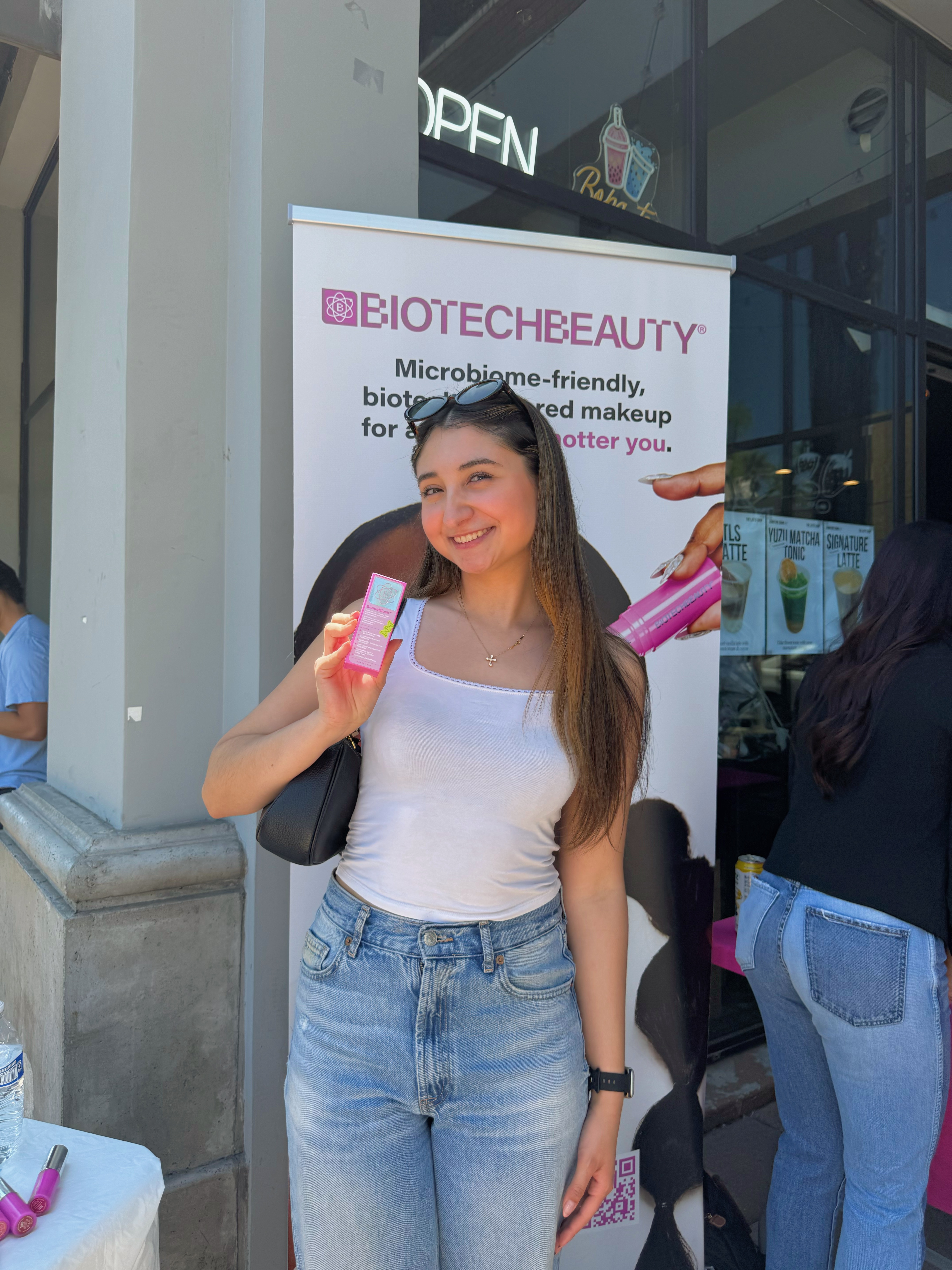 Klarissa Palacios at the BiotechBeauty pop-up event