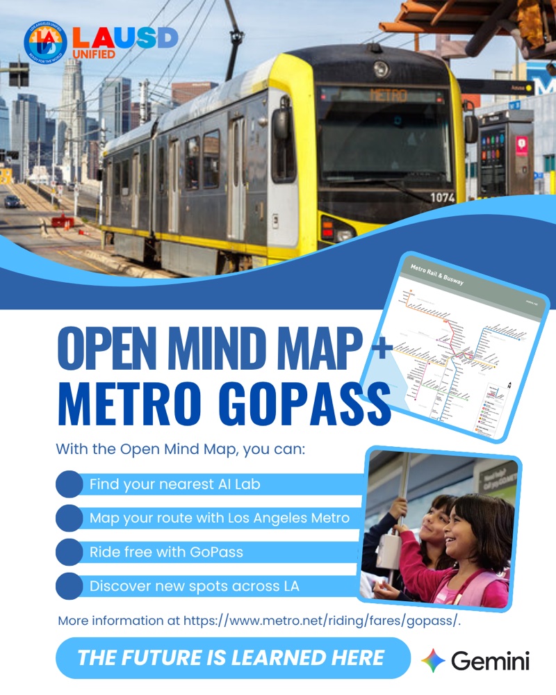 Open Mind Map and Metro GoPass Instagram post