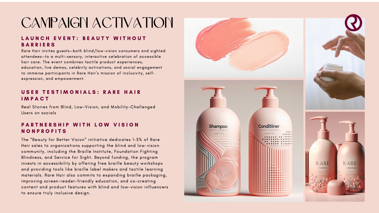 Slide 7: Campaign activation — Beauty Without Barriers