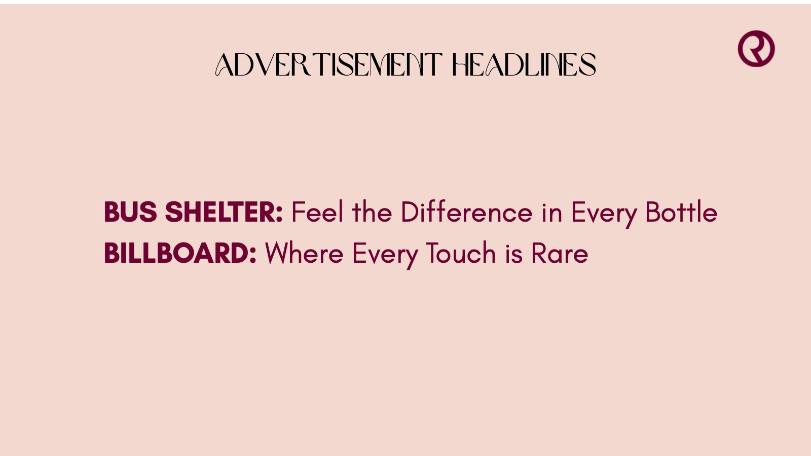 Slide 9: Advertisement headlines