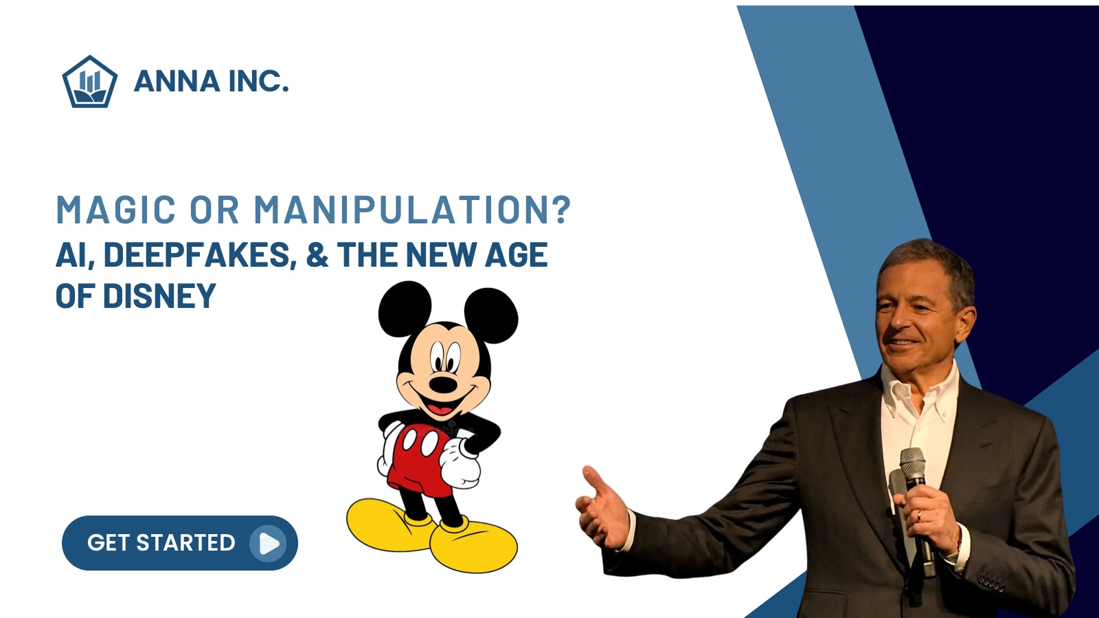 Title slide: Magic or Manipulation? AI, Deepfakes and the New Age of Disney