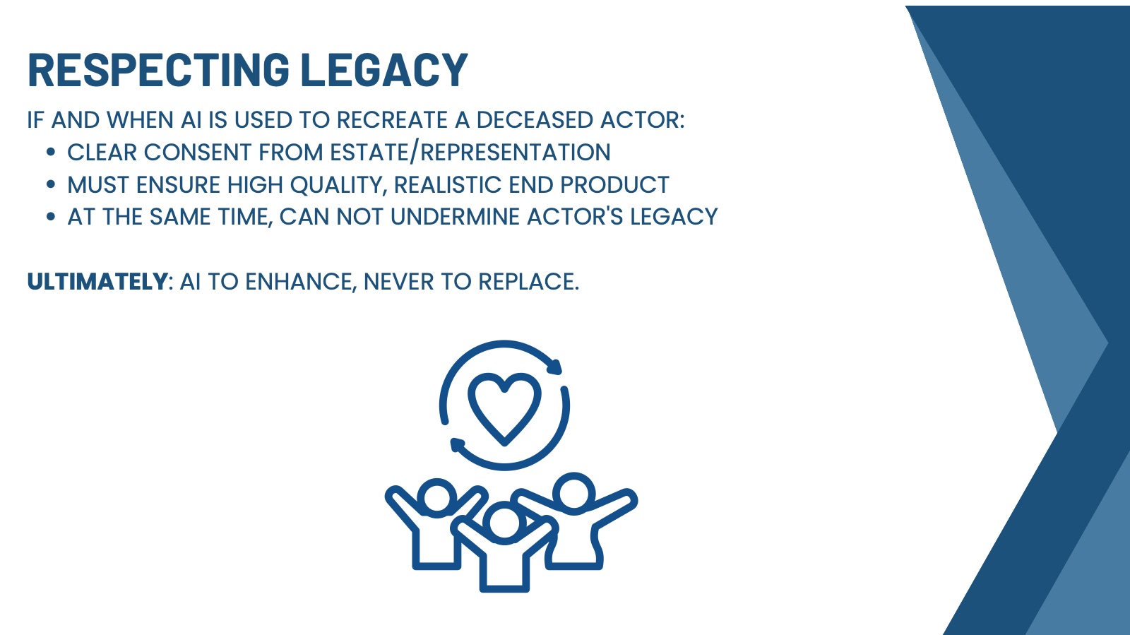 Slide 19: Recommendation — respecting legacy