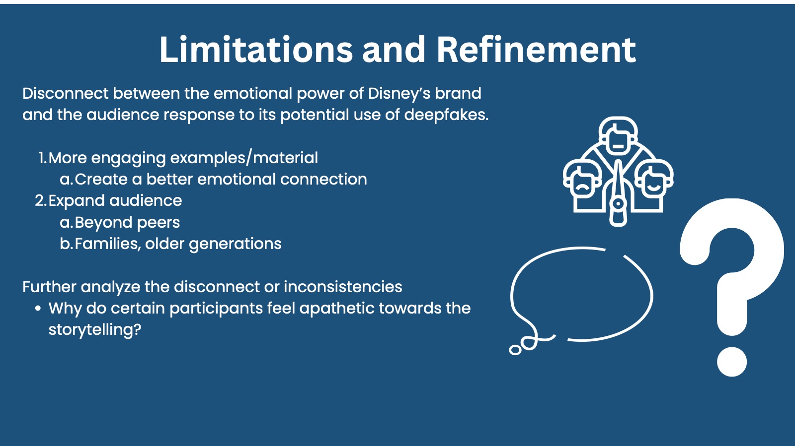 Slide 20: Limitations and refinement